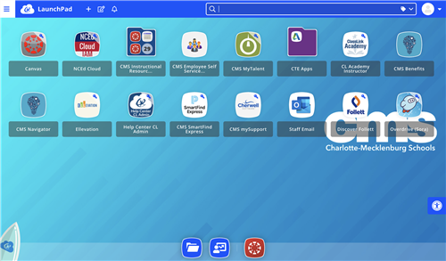 screenshot of screen inside CMS LaunchPad ClassLink